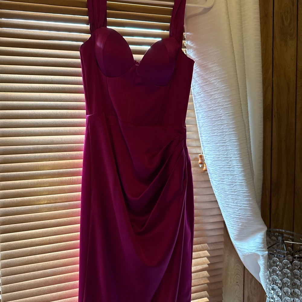Elegant Magenta Dress